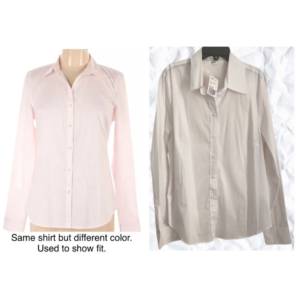 Forever 21 classic white button down shirt - size large